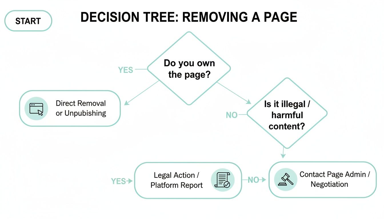 remove page from google